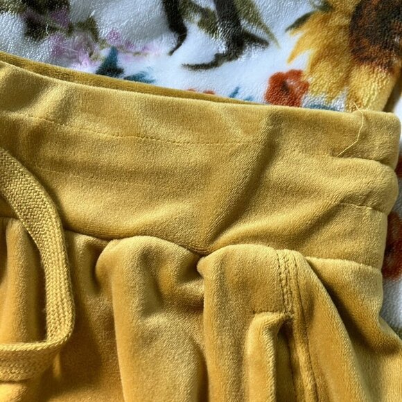 Anthropologie Saturday Sunday Merida Velvet Joggers Womens M Gold - Picture 9 of 11